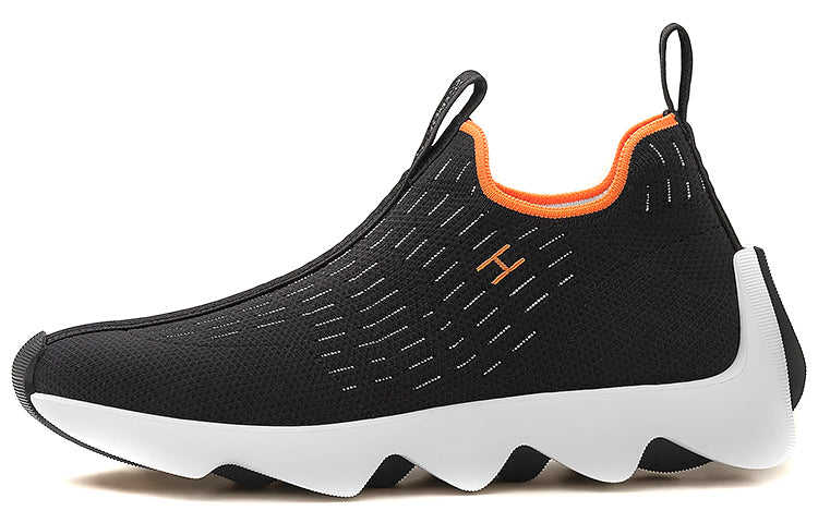 HERMES Eclair Casual Shoes Women's Low-Top Black