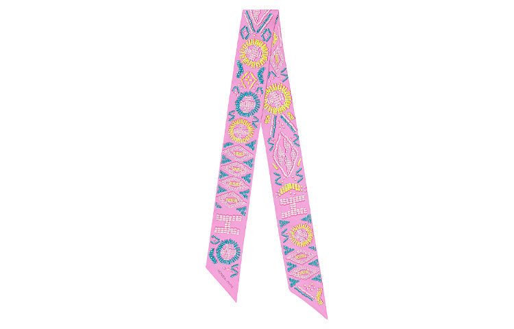 HERMES Silk Scarves Women's Pink
