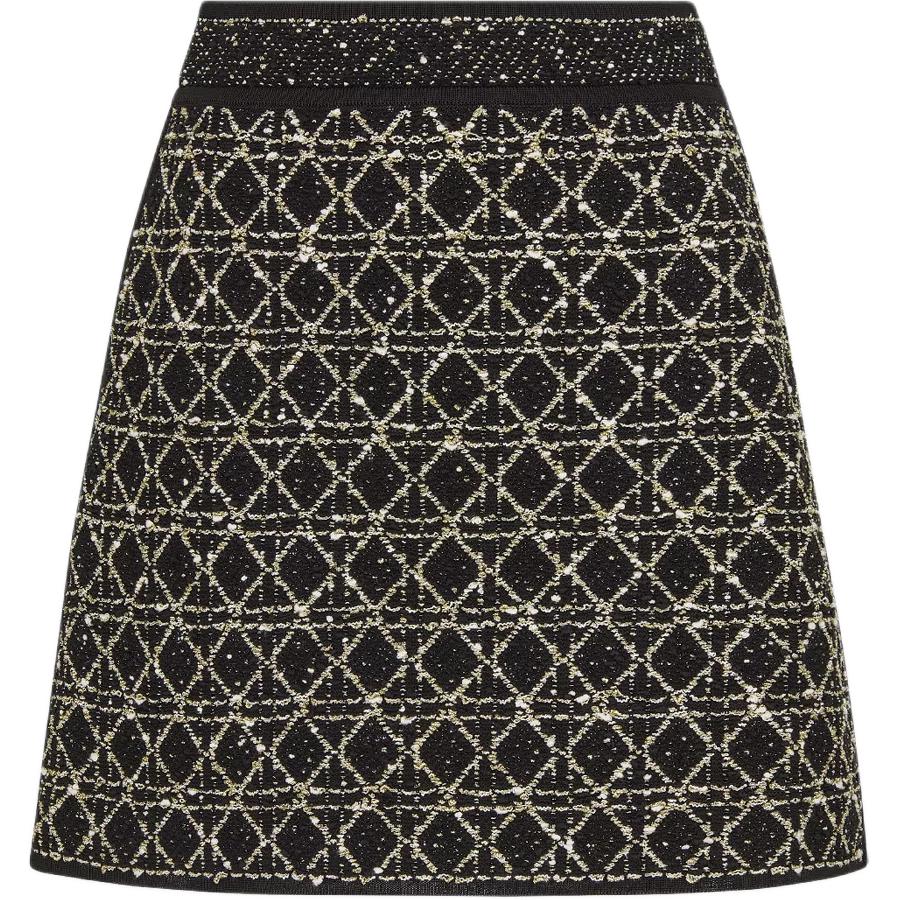 DIOR SS25 Casual Short Skirts Women's Black Gold