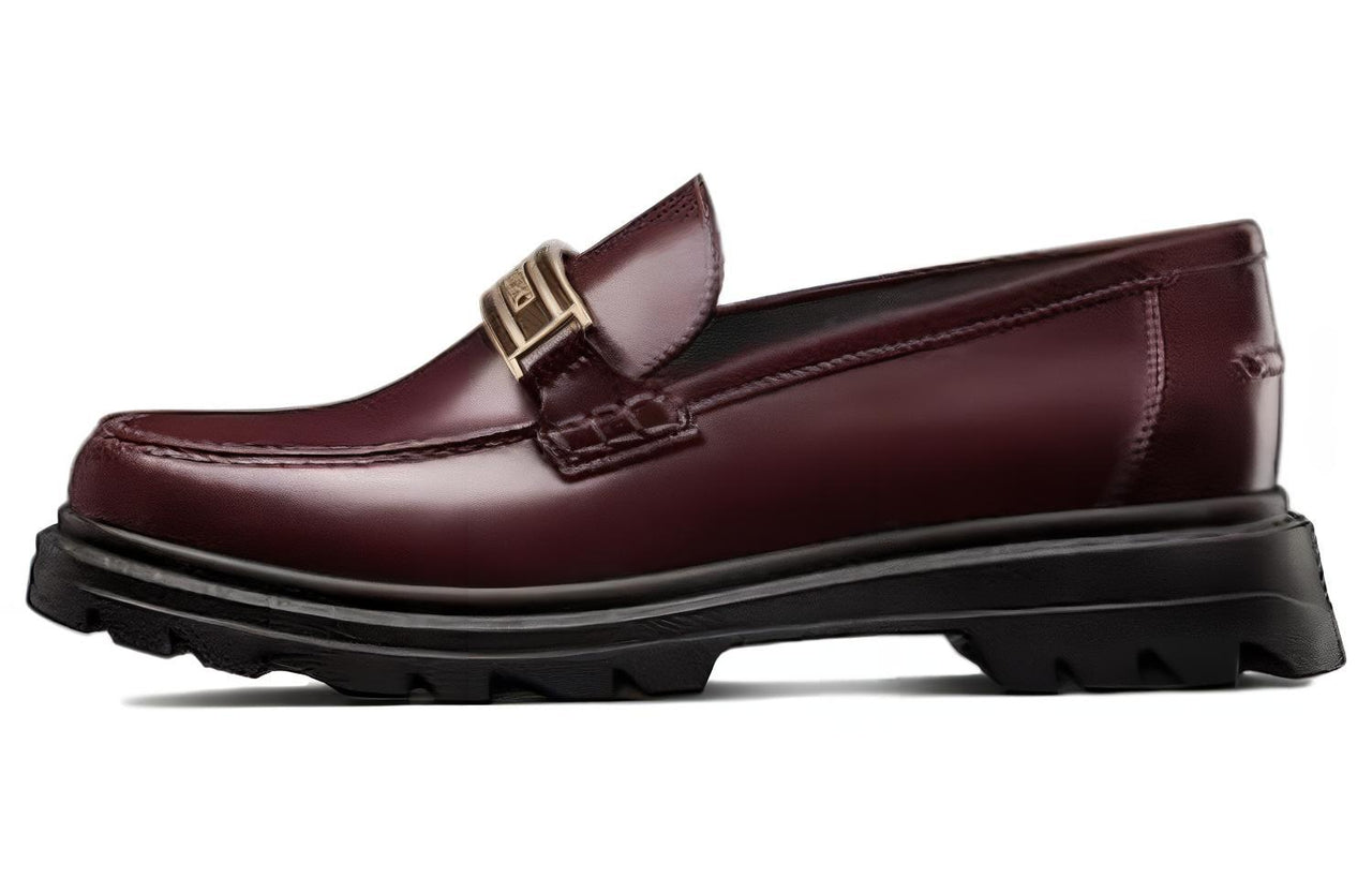 DIOR Code Women's Casual Shoes Women's Burgundy
