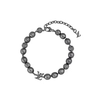 LOUIS VUITTON Pearl Metal Bracelets Women's Silver