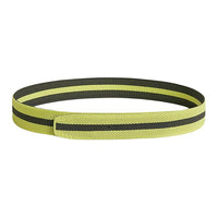 HERMES Double Sided Knitted Fabric Design Nylon Belts Men's Green Width  3.8cm