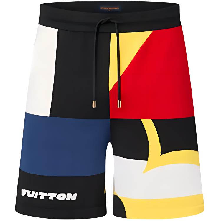 LOUIS VUITTON Jacquard Cotton Knit Shorts