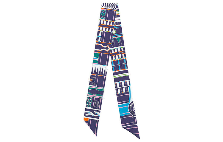 HERMES Silk Scarves Women's Indigo