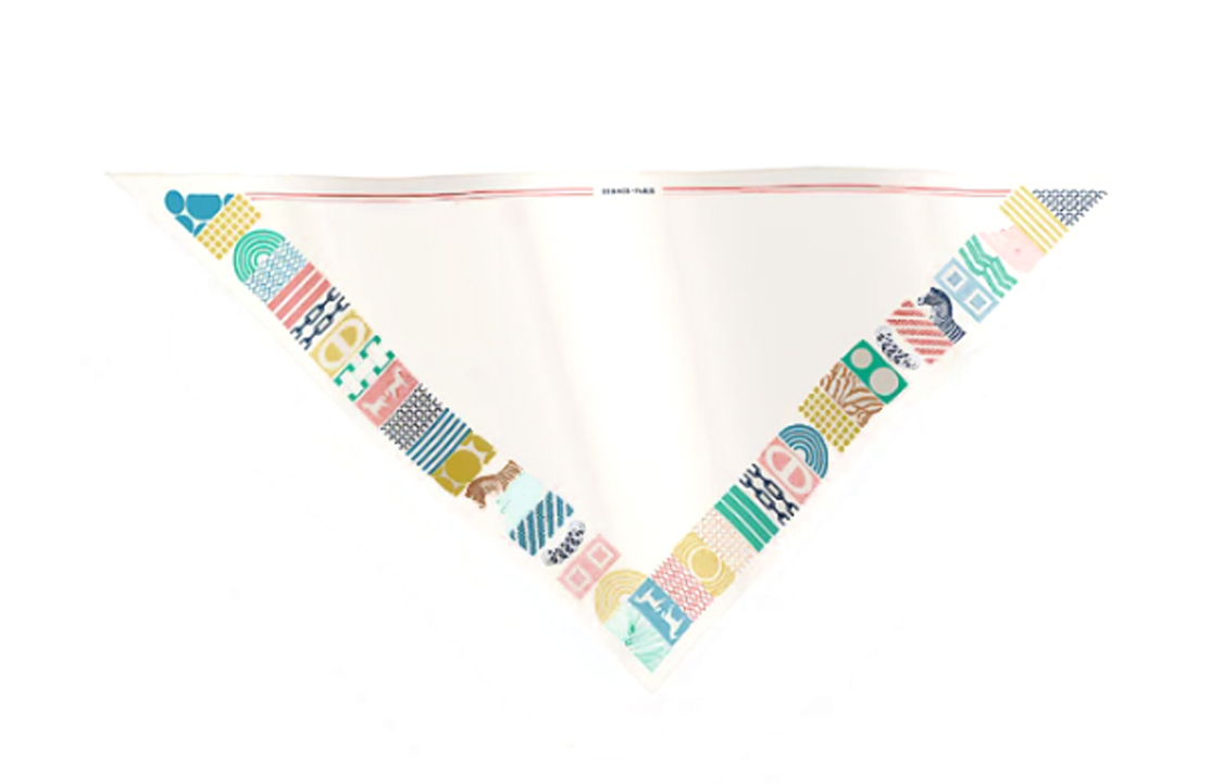 HERMES Silk Scarves Women's White