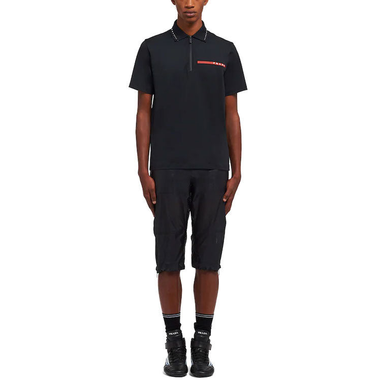PRADA FW21 Polo Shirt Men's Black