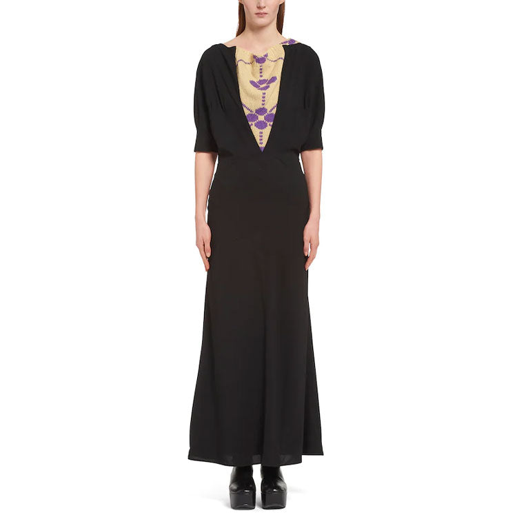 PRADA FW21 Short-Sleeved Dresses Women's Black