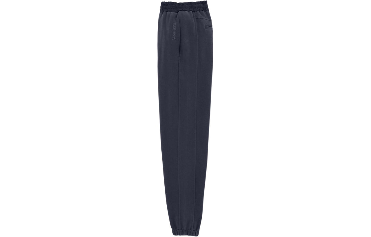 SAINT LAURENT Drawstring Straight Leg Trousers