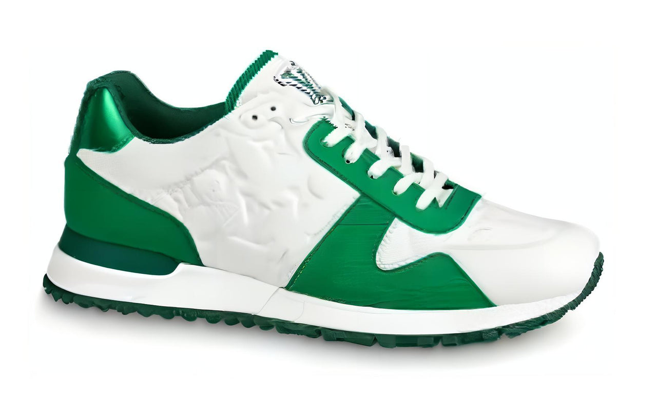LOUIS VUITTON Lv Run Away Sneakers 'White Monogram With Metallic Green'