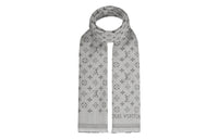 LOUIS VUITTON Knit Scarves Men's Light Gray