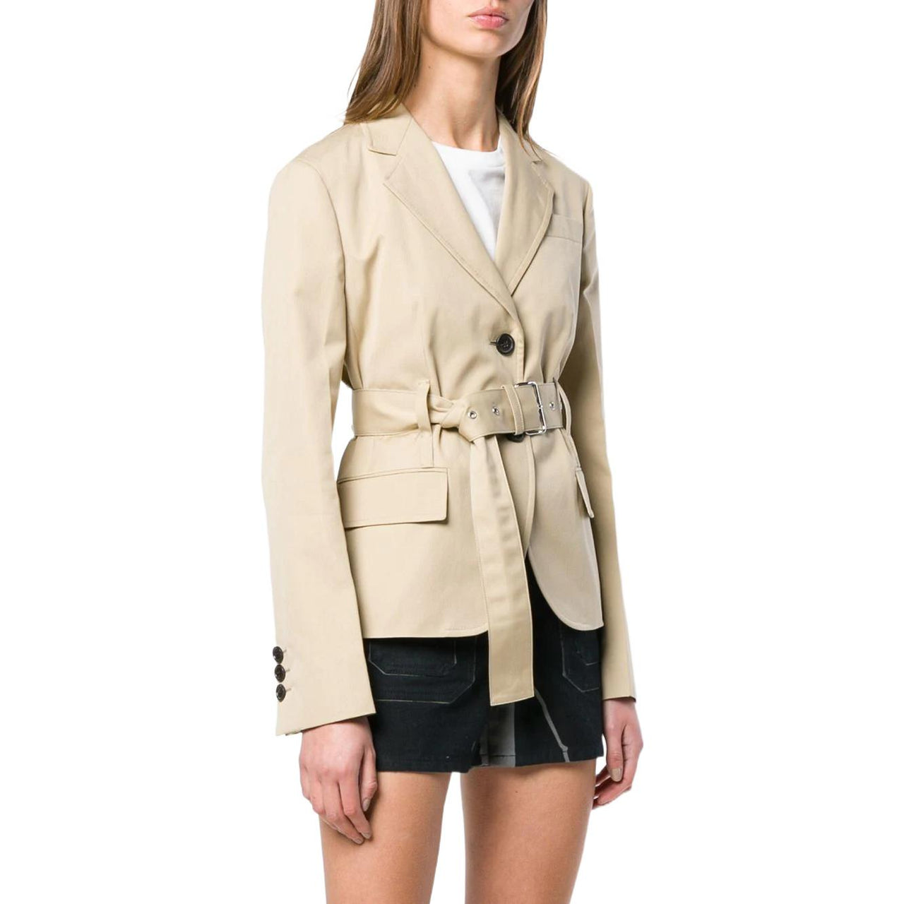 PRADA Business Suit Coat Women's Light Khaki