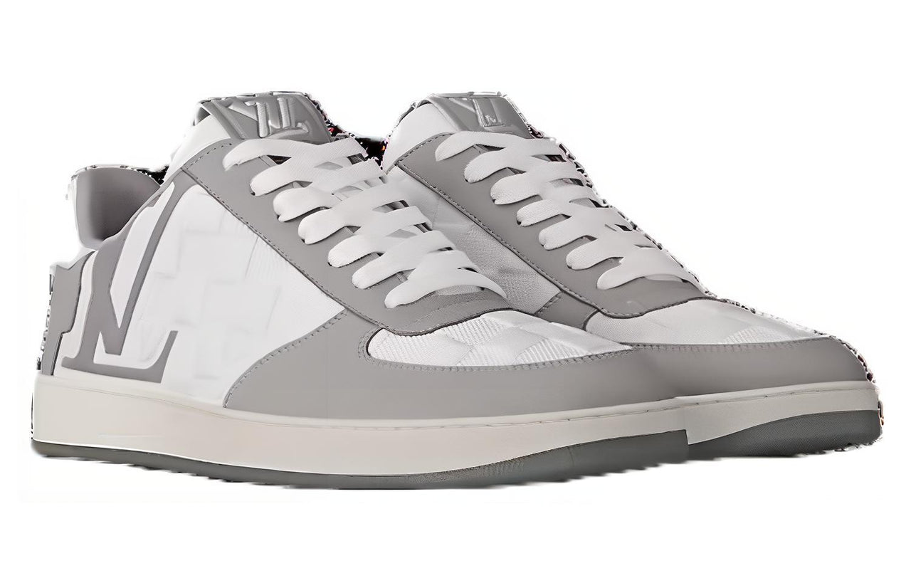 LOUIS VUITTON Low-Top Skateboard Shoes Men's Gray