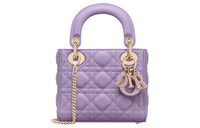 DIOR Lady Dior Sheepskin Dior Bag Shoulder Bag Crossbody Bag Handbag Mini Women's Light Purple