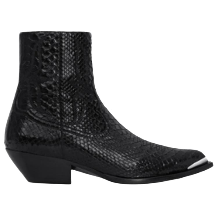 CELINE Ankle Boots 5cm Men's Black