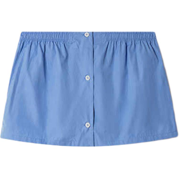 MIU MIU Casual Short Skirts Women's Sapphire Blue