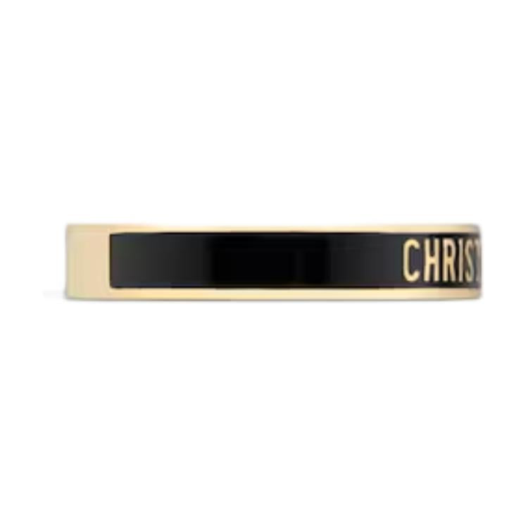 DIOR Crystal Rings Unisex Black