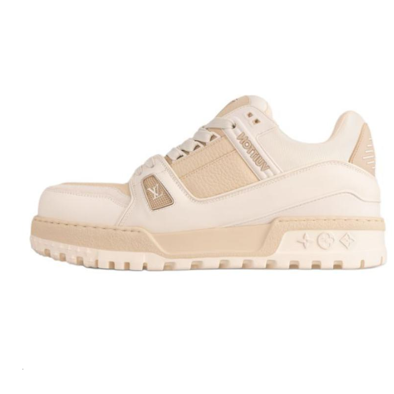 LOUIS VUITTON Trainer Maxi Low-Top Skateboard Shoes Men's White