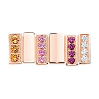 DIOR Diamond Earrings Unisex Rose Gold