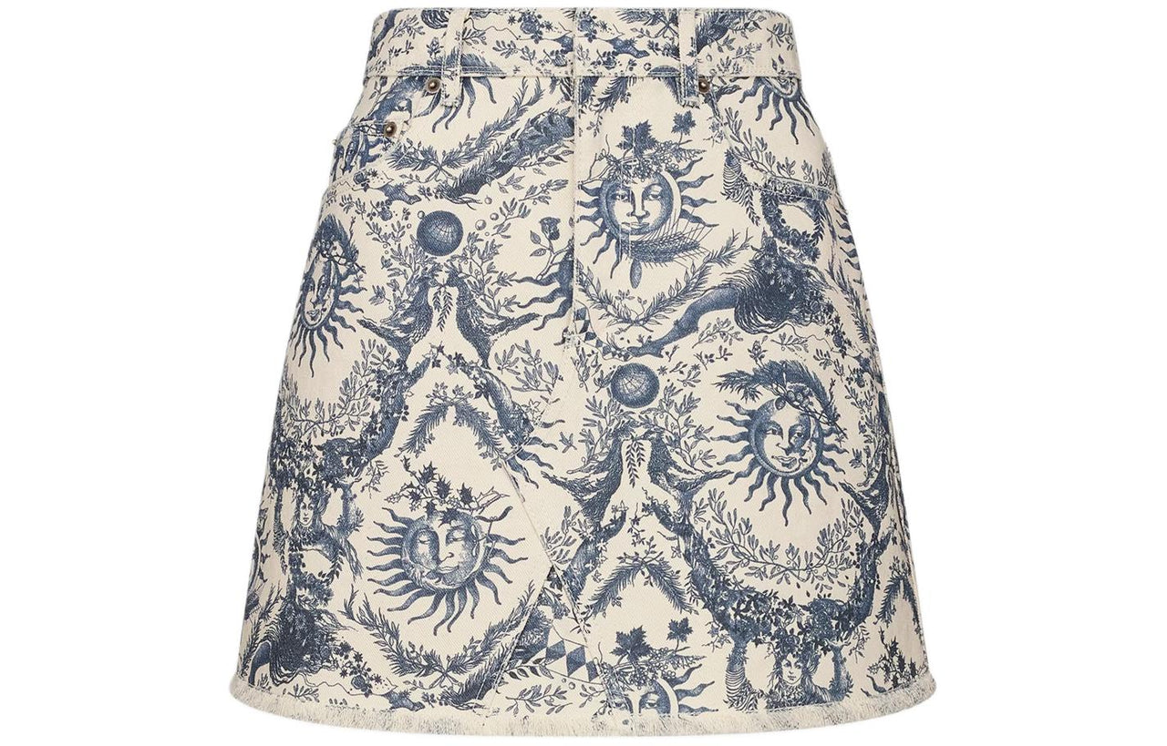DIOR All Over Patterned Mini Skirt
