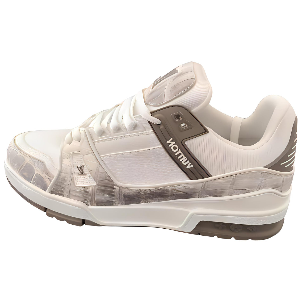 LOUIS VUITTON Trainer Low-Top Skateboard Shoes Unisex Brown