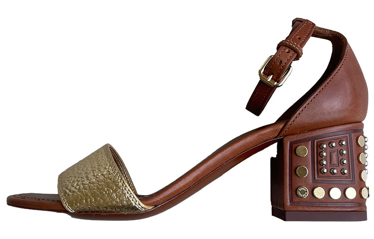 LOUIS VUITTON Strap Sandals 6cm Women's Brown