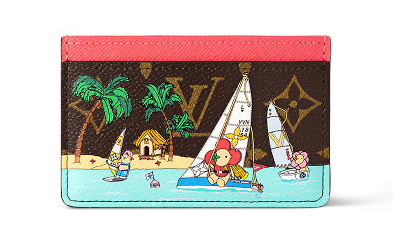 LOUIS VUITTON Card Holder Dragon Fruit Pink