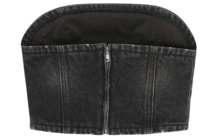 PRADA Strapless Tops Women's Black