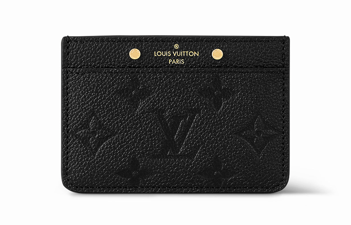 LOUIS VUITTON Card Holder Monogram Empreinte Black