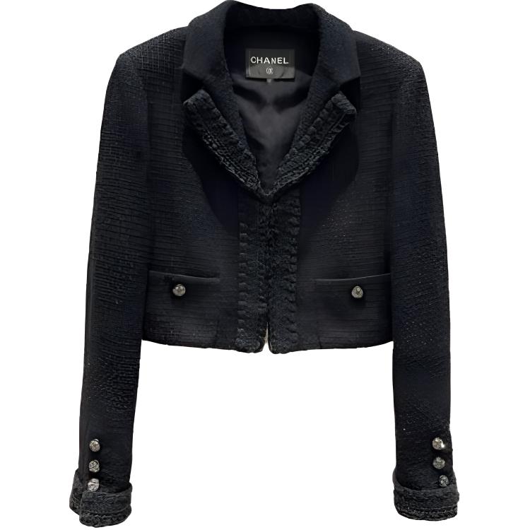 CHANEL Jackets Coats Women's Black