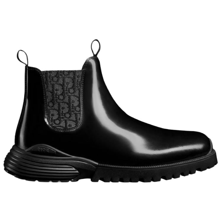 DIOR Combat Short Chelsea Boots Men's Black