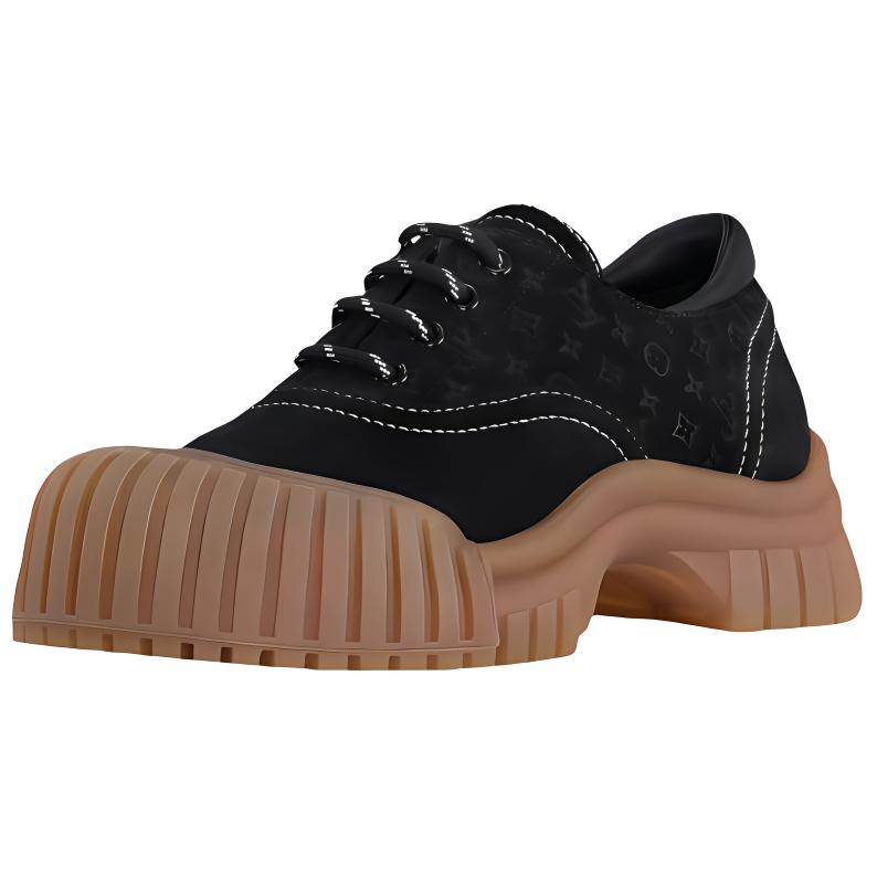 LOUIS VUITTON Ruby Casual Single Shoes Women's Black