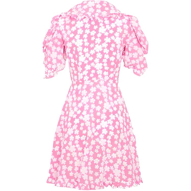 MIU MIU SS22 Short Sleeved Dress Women's Pink