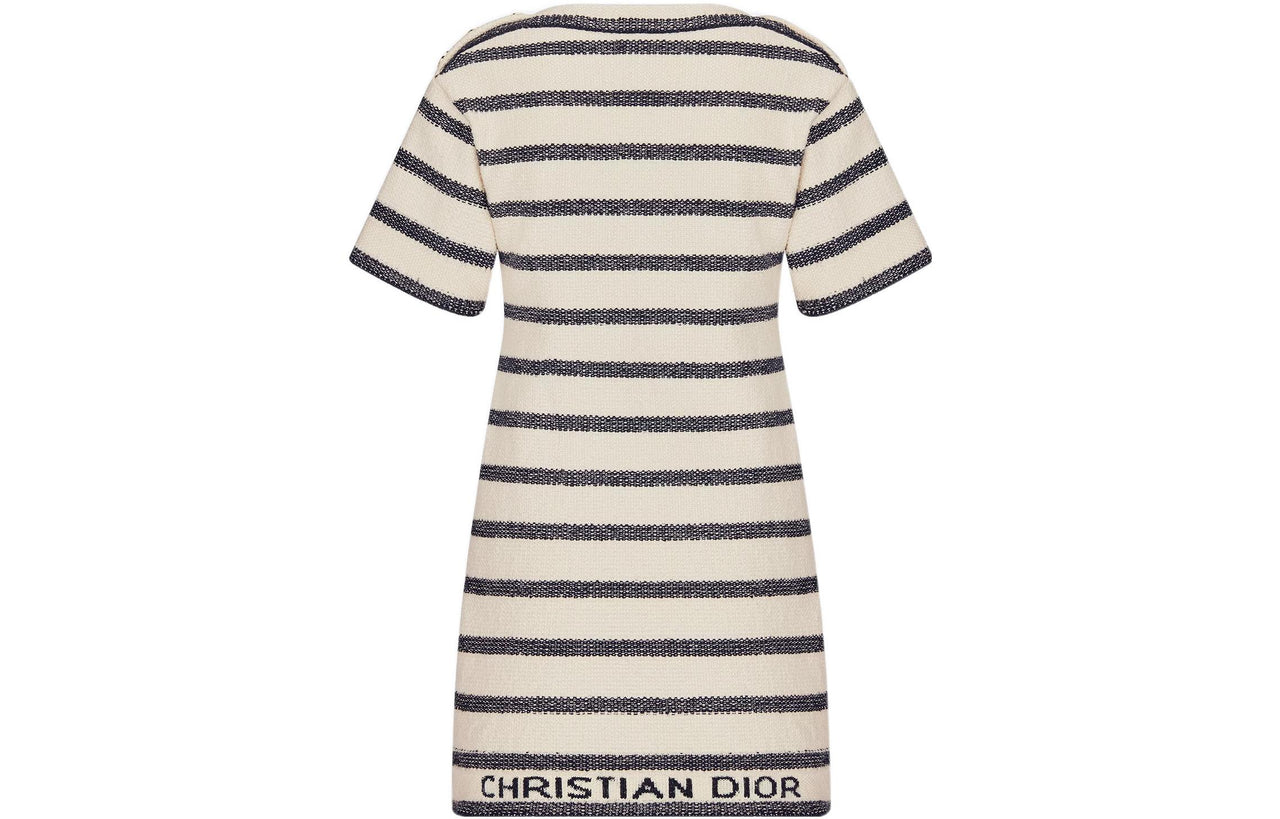 DIOR Short-Sleeved Dresses Women's Beige