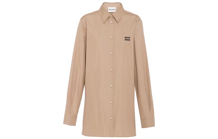 MIU MIU Shirts Women's Light Brown