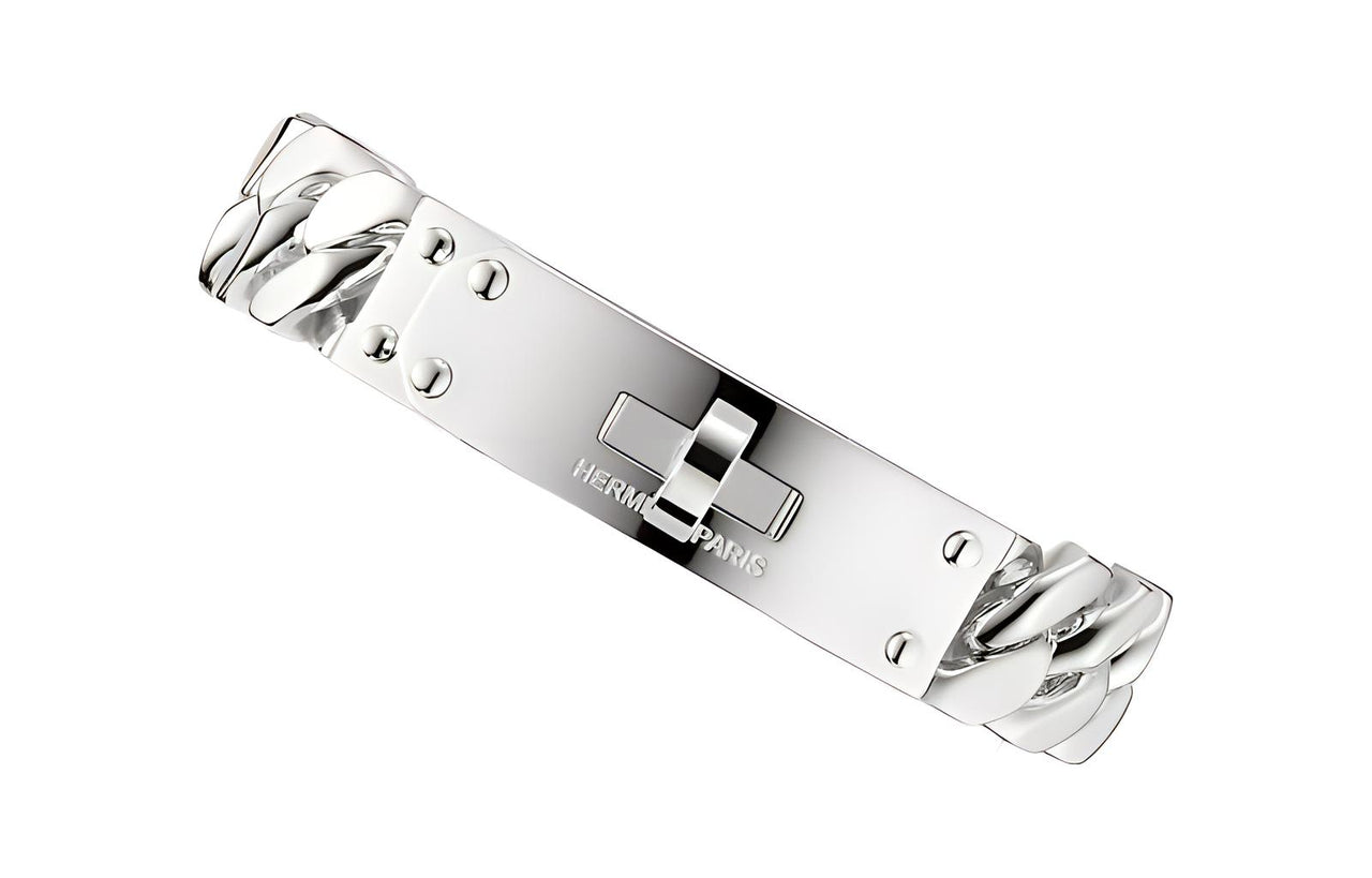 HERMES Kelly Bracelets Women's Silver