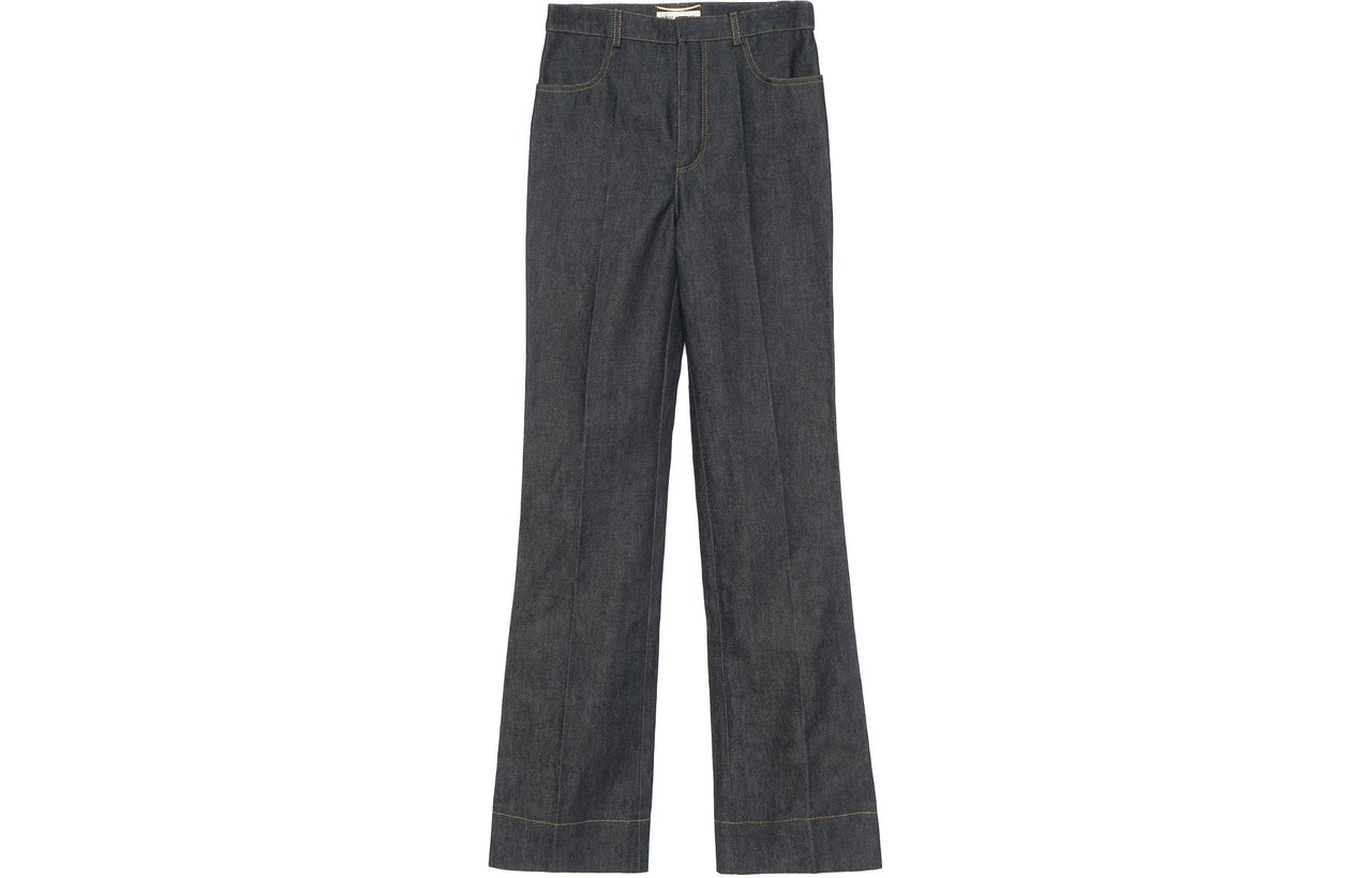 SAINT LAURENT Flared High rise Jeans