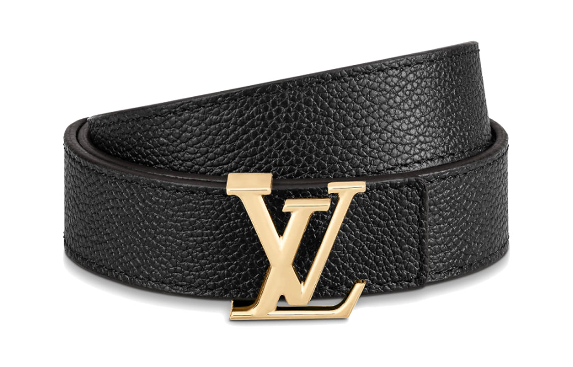 LOUIS VUITTON Leather Belts Women's Width 2.5cm