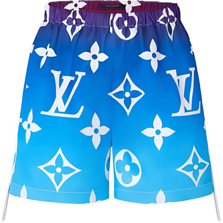 LOUIS VUITTON Casual Shorts Women's Blue