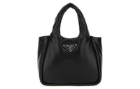 PRADA Nappa Leather Handbag Women's Black