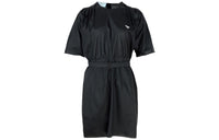 PRADA Logo Plaque Belted Waist Dress