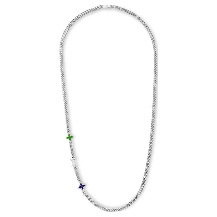 LOUIS VUITTON Monogram Row Necklace