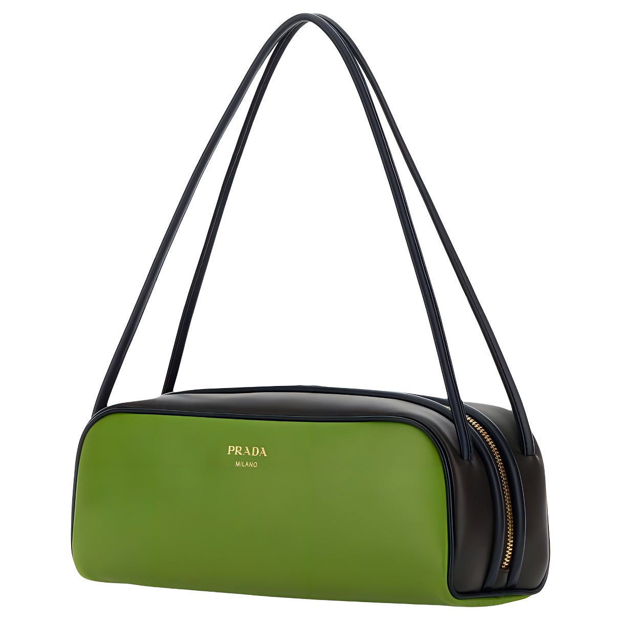 PRADA Calfskin Shoulder Bag Women's Green