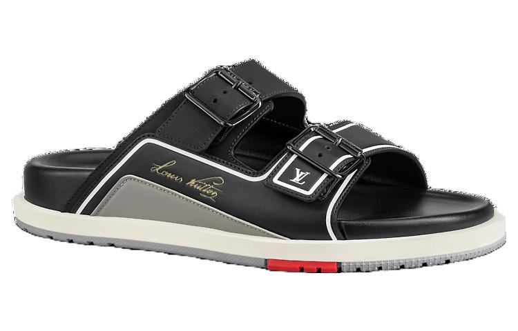LOUIS VUITTON Trainer Mules Black