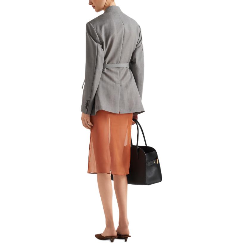 PRADA Button-Up Belted Jacket