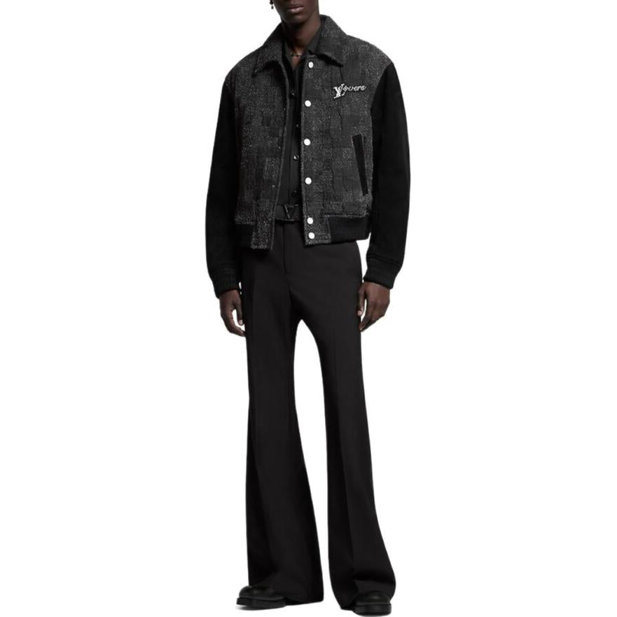 LOUIS VUITTON Mix Leather Varsity Blouson