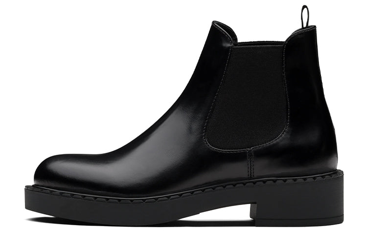 PRADA Ankle Length Chelsea Boots Women's Black