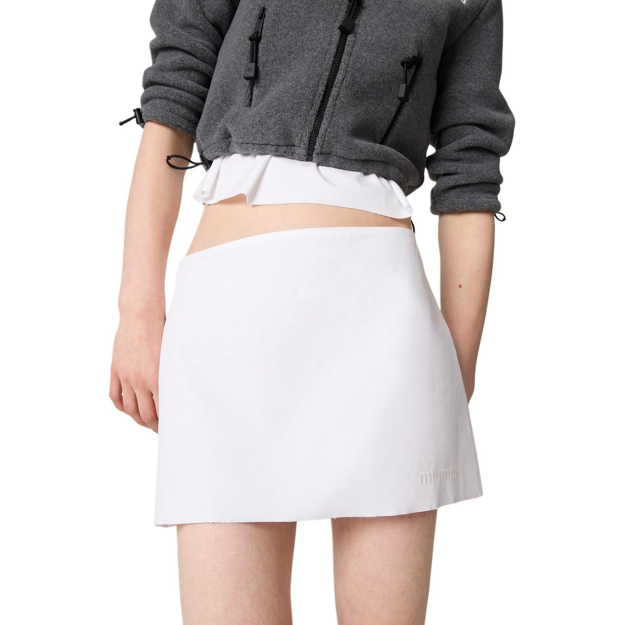 MIU MIU FW24 Casual Short Skirts Women's White