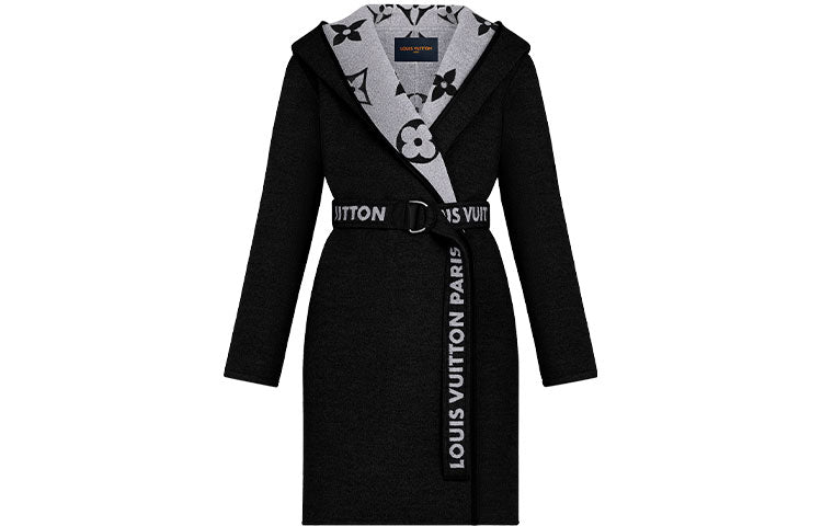 LOUIS VUITTON New Quarterly Products Of LV Velvet-feel Coat Women's Black