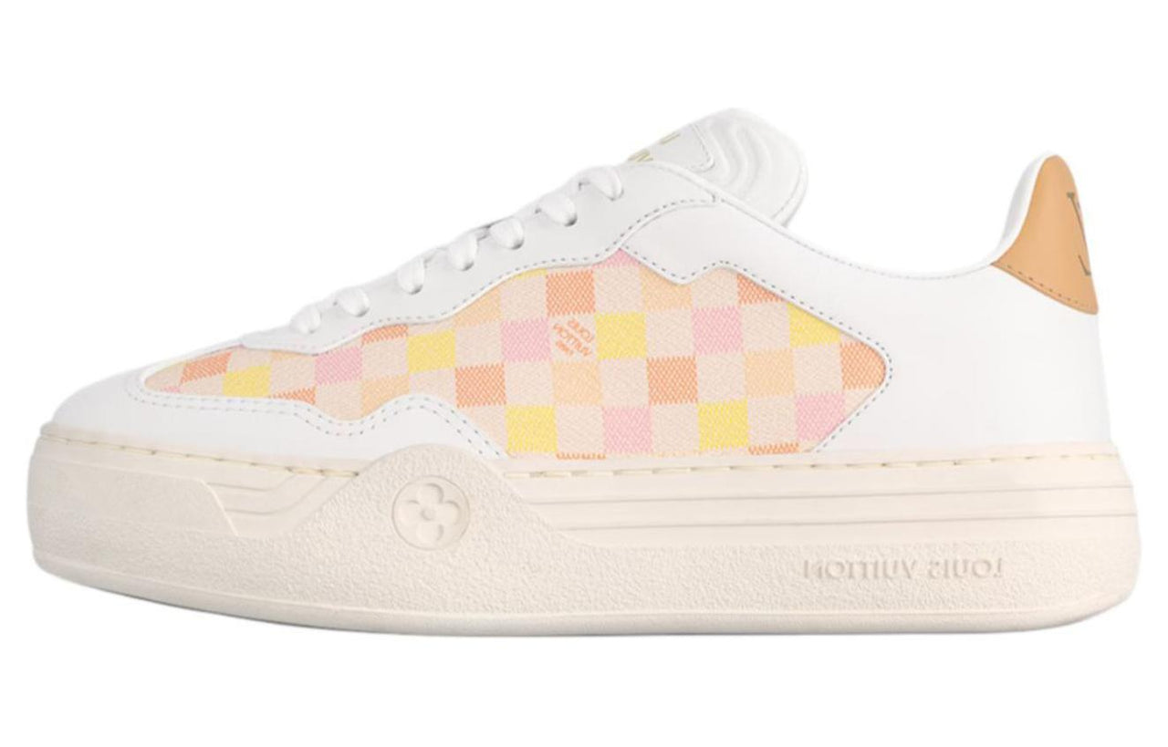 LOUIS VUITTON Low-Top Skateboard Shoes Women's Beige