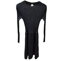 HERMES Long-Sleeved Dresses Women's Black